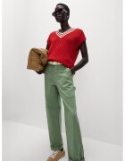 Marks  Spencer Pantaloni drepti cu talie inalta - Verde sparanghel