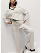 Marks  Spencer Pulover din amestec de lana cu torsade - Negru/Bej deschis