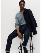 Marks  Spencer Pulover tricotat fin cu decolteu in V - Gri cenusiu