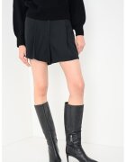 Max&Co. Fusta-pantalon din amestec de lana cu pliuri inversate Mister - Negru