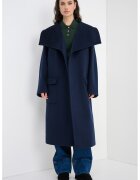 Max&Co. Palton lejer din amestec de lana si casmir cu cordon - Bleumarin