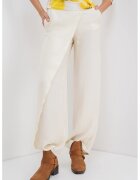 Max&Co. Pantaloni cu croiala ampla si talie inalta - Alb fildes