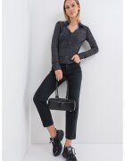 Max&Co. Pulover uni cu nasturi - Negru melange