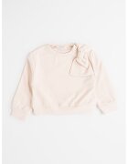 Mayoral Bluza de trening cu funda supradimensionata - Bej deschis