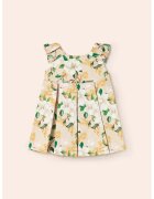 Mayoral Rochie babydoll din tul - Galben/Piersica
