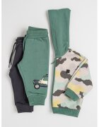 Mayoral Set de imbracaminte cu model - 3 piese - Verde feriga/Gri antracit