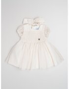 Mayoral Set de rochie evazata si bentita - Alb/Auriu