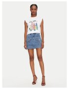 Met Tricou dama alb - din material de calitate