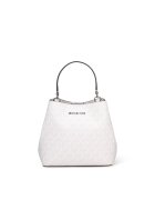 Michael Kors Geanta bucket de panza peliculizata cu monograma Seraphina - Alb
