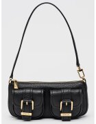 Michael Kors Geanta de piele cu bareta de umar si aspect marmorat Zoe - Negru