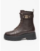 Michael Kors Ghete din piele Mandy - Maro inchis