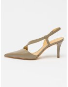 Michael Kors Pantofi din piele cu decupaje si toc inalt Jaida - Maro taupe