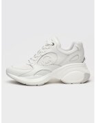 Michael Kors Pantofi sport din piele si material textil cu aplicatie logo Zuma - Alb optic