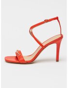 Michael Kors Sandale de piele cu toc si detaliu metalic - Rosu vermillion