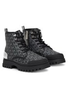 MICHAEL Michael Kors Ghete fete - piele ecologica - negru/argintiu