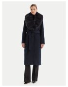 MICHAEL Michael Kors Palton dama bleumarin - lana