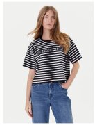 MICHAEL Michael Kors Tricou dama - Negru/Alb - Dungi