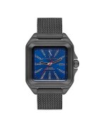 Milano X Change Ceas barbatesc MXU10004 - 38x38mm - curea din otel gri - cadran gri - mecanism quartz
