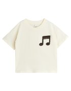 Mini Rodini Tricou fete - bej/maro - plastic -