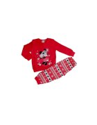 Minnie Mouse Pijama de bumbac - tematica de Craciun Rosu - Rosu