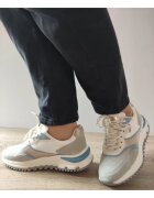 Misscat Pantofi Casual Dama 250533-3 Bleu Cu Alb - Albastru - Albastru