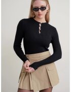 Mixray Bluza dama - slim fit - negru - tricot