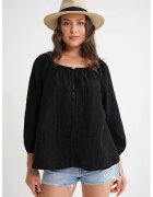 Mixray Bluza dama - textil - negru