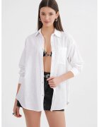 Mixray Camasa dama - oversize - alb - amestec de in -