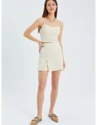 Mixray Fusta mini natural - textil - cu slit