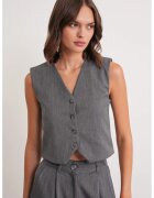 Mixray Maiou vesta dama - cu nasturi - gri inchis - textil