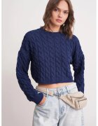 Mixray Pulover dama - albastru marin - tricot -