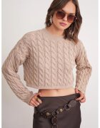 Mixray Pulover dama - bej natural - tricot -