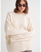 Mixray Pulover dama - supradimensionat - crem natural - textil -