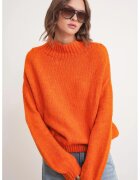 Mixray Pulover gros tricotat - Relaxed Fit - portocaliu stralucitor - tricot -