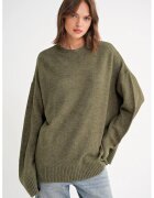 Mixray Pulover tricotat supradimensionat HiCCUP - kaki - tricot -