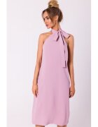 MOE Made of Emotion Rochie midi pentru femei Gwenhwynna M736 neagră - Roz