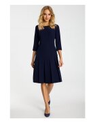 MOE Rochie dama - Poliester / Viscoza - Bleumarin inchis
