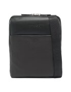 Momo Design Geanta crossbody de piele 37943 - Negru/Coniac