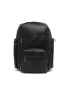 Momo Design Rucsac de piele ecologica cu textura de piele Saffiano 37949 - Negru