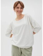 MOODO Bluza cu Maneci 3/4 - Alb