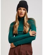 MOODO Caciula cu pompon decorata cu strasuri neagra ONE SIZE