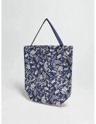 MOODO Geanta shopper - albastru - cu model