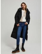 MOODO Jacheta neagra cu gluga - matlasata - Negru