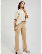 MOODO Pantaloni cargo bej cu nasturi - Bej