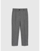 MOODO Pantaloni gri cu model pepit - Gri