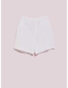 MOODO Pantaloni scurti dama - Poliester\Bumbac - Alb - Alb