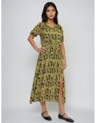 MOODO Rochie din viscoza galbena - Galben