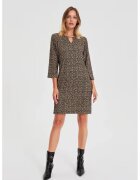 MOODO Rochie neagra cu model - Negru
