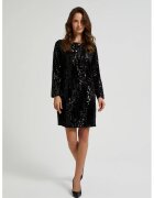 MOODO Rochie neagra cu paiete - Negru