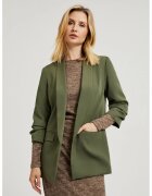 MOODO Sacou netedat cu maneci 3/4 in olive - Verde